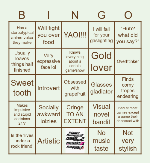 Samis! Bingo! Bingo Card