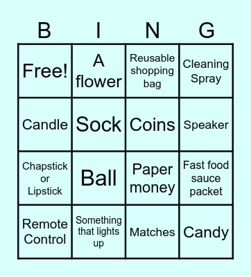 Scavenger Hunt Bingo #2 Bingo Card