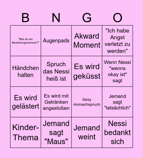 Princess Charming Bingo Card