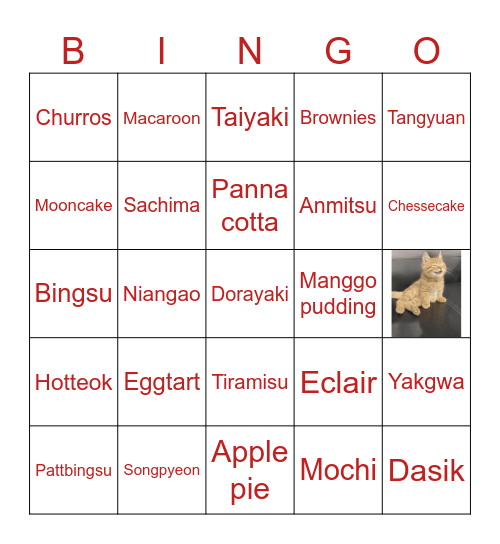 Saekyung Bingo Card