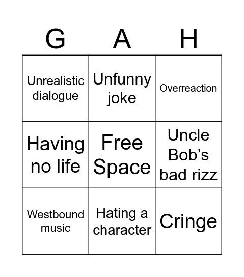 Indom Bingo Card