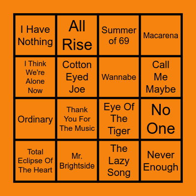 Banging Bangers 11 (Round 3) Bingo Card
