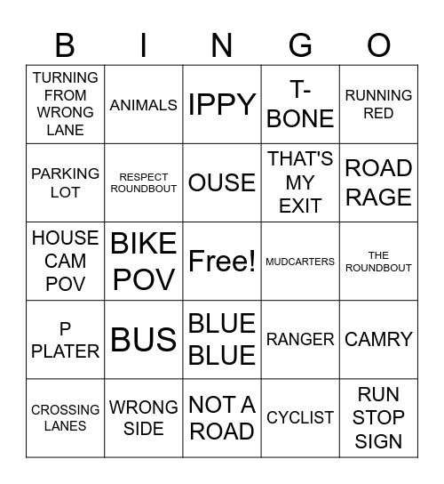 !Dashy Bingo! Bingo Card