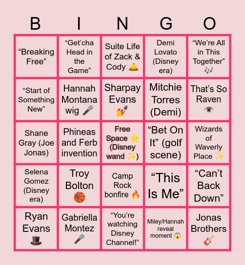 End of an Era Disney Bingooo!✨✨ Bingo Card