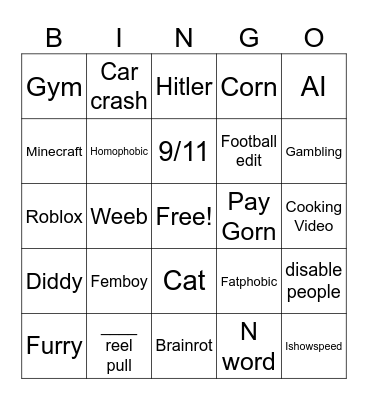 Ig reel Bingo Card