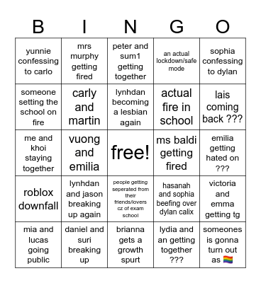 2025 bingo Card