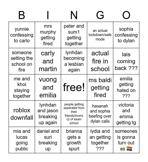 2025 bingo Card