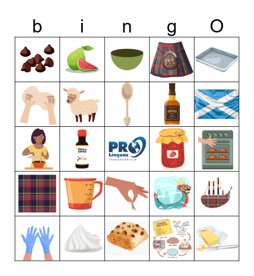 scones bingo Card