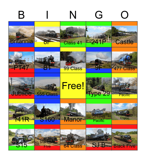 For the Love of European Steam Bingo Card