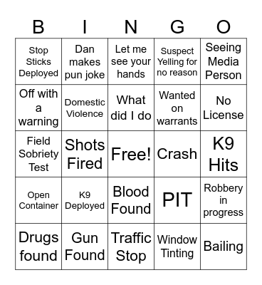 OPL LIVE BINGO Card