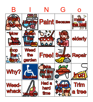 Help My Neighbor Bingo Card