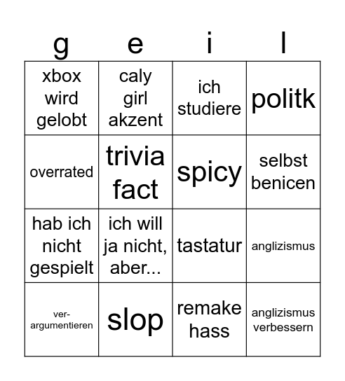 hit stop fm Bingo Card