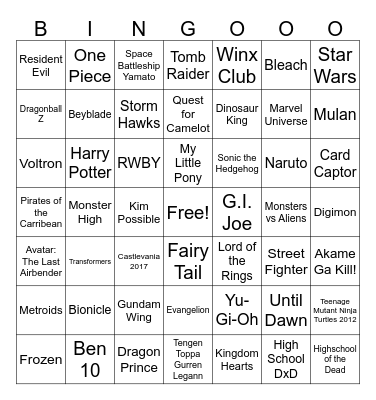 ashxryuko35 canons Bingo Card