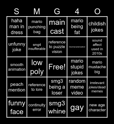 idks Bingo Card