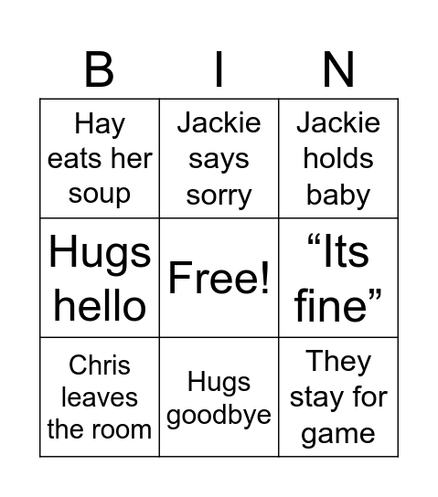 Maury 2.0 Bingo Card