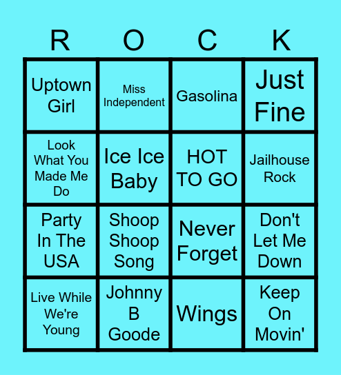 Beats N Bingo 3 (Round 1) Bingo Card