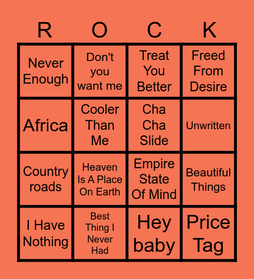 Beats N Bingo 3 (Round 3) Bingo Card