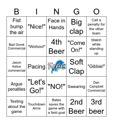 Football BINGO Card