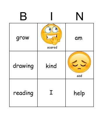 School and I Initiate Bingo Card