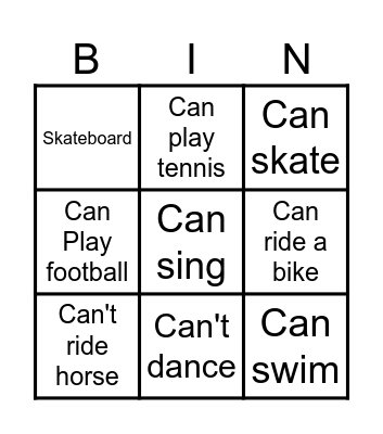 Who Bingo Card