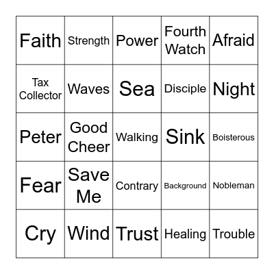 9.28.25 _ Matthew 14 Bingo Card
