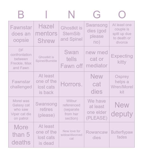 Galaxy Bingo !!! Bingo Card