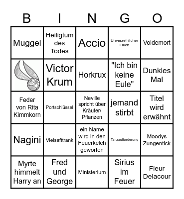 Harry Potter und der Feuerkelch Bingo Card