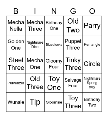 NBB Bingo Card