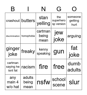 sp bingo Card