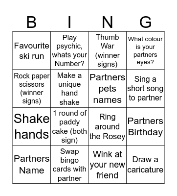 Friends Bingo  Bingo Card