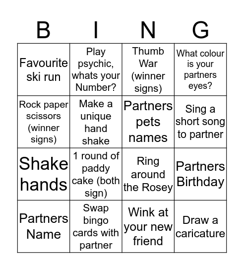Friends Bingo  Bingo Card