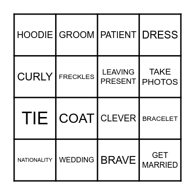 R8 UNIT 1 VOCABULARY Bingo Card