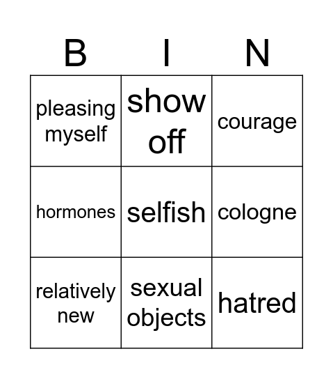 I am Holy Bingo Card