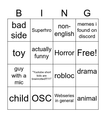 THE FOG IS COMING I DON;T WANT YOU TO FIND THIS STOP IT WALTUH Bingo Card