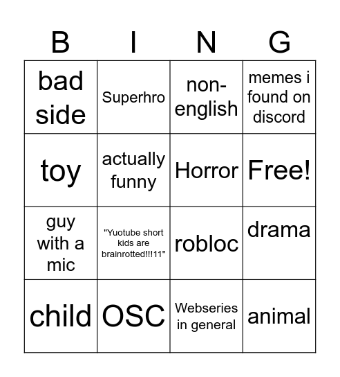 THE FOG IS COMING I DON;T WANT YOU TO FIND THIS STOP IT WALTUH Bingo Card