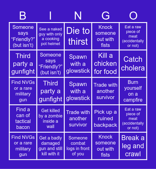 LETS GO Bingo Card