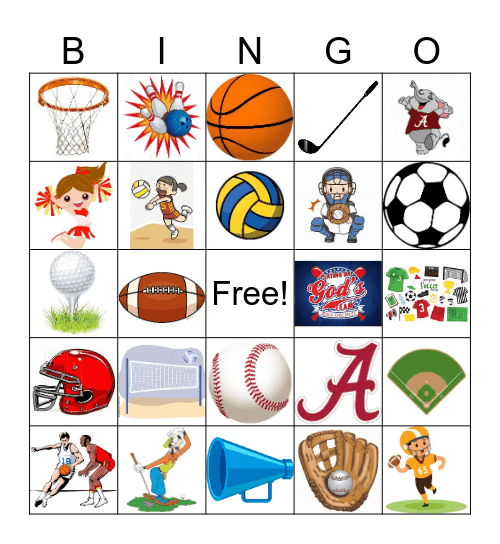 God's Team Bingo Card