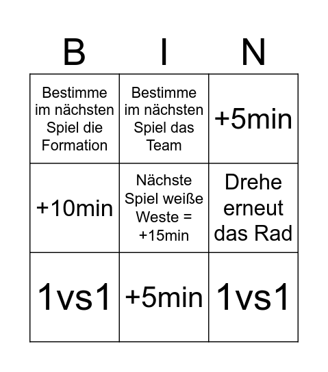 Floppi´s Bingo Card