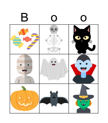 Halloween Bingo Card
