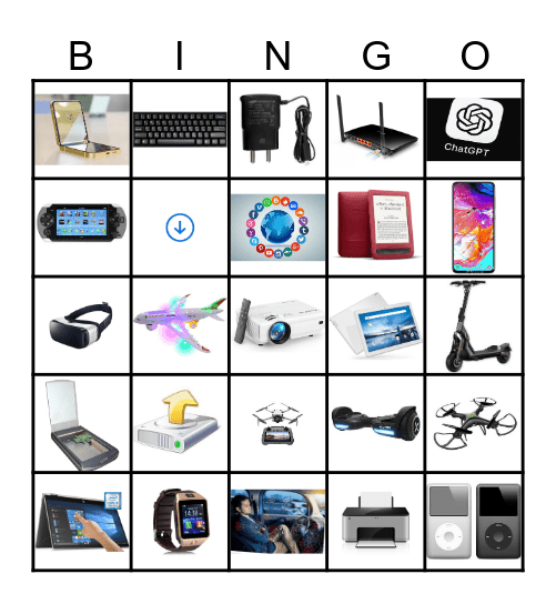 Technology Bingo Card