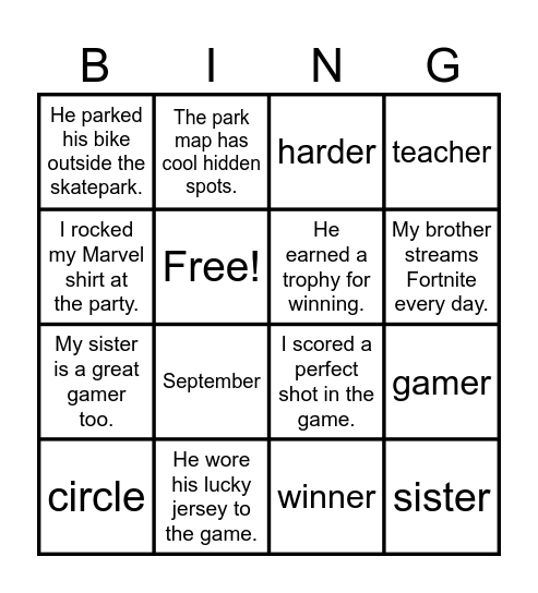 Bingo Card