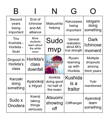 Cote y3v3 Bingo Card