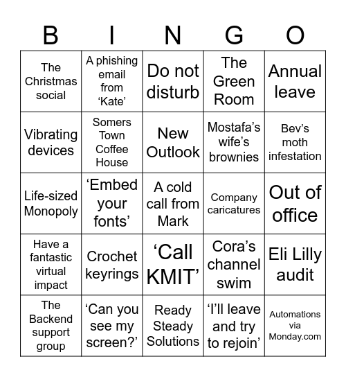 ALIAD/The Method BINGO Card
