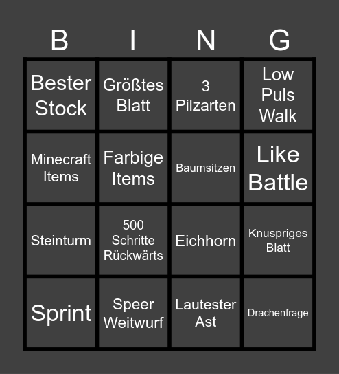 Heiko Bingo Card