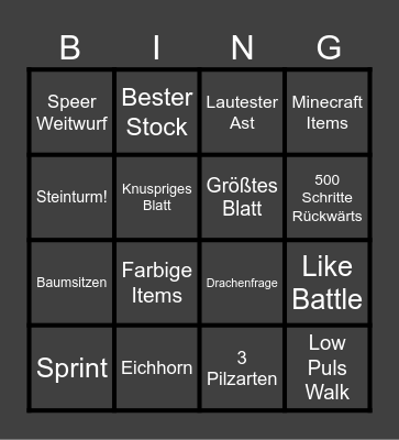 Rewi Bingo Card