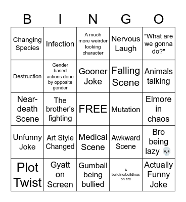 Gumball Bingo Card