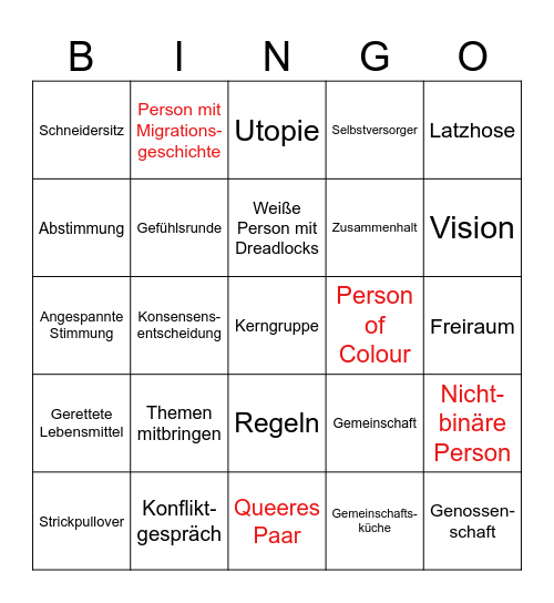 Burg Dünschiss Bingo Card