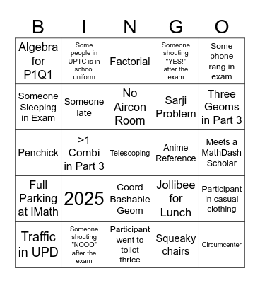 PMO Bingo 2025 eds - Steven Bingo Card