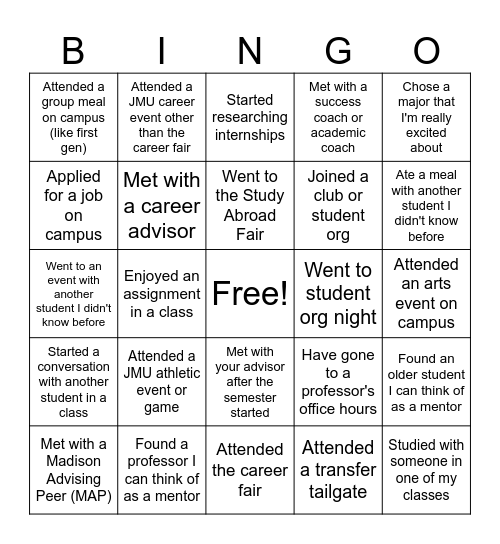 Find someone who has... Bingo Card
