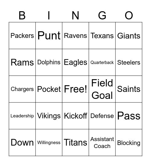 Colleague Engagement BINGO Card